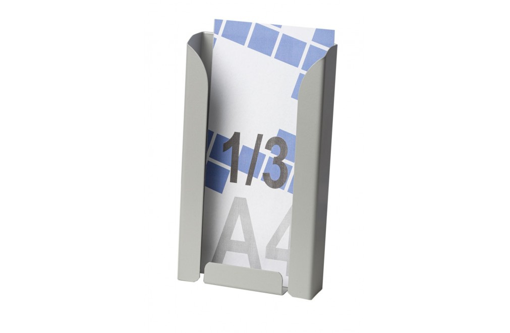 Display stand 1/3 A4V (brochure holders) (Silver)