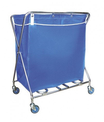 Einkaufen für den Transport von Wäsche. Edelstahlstruktur (343 Liter)