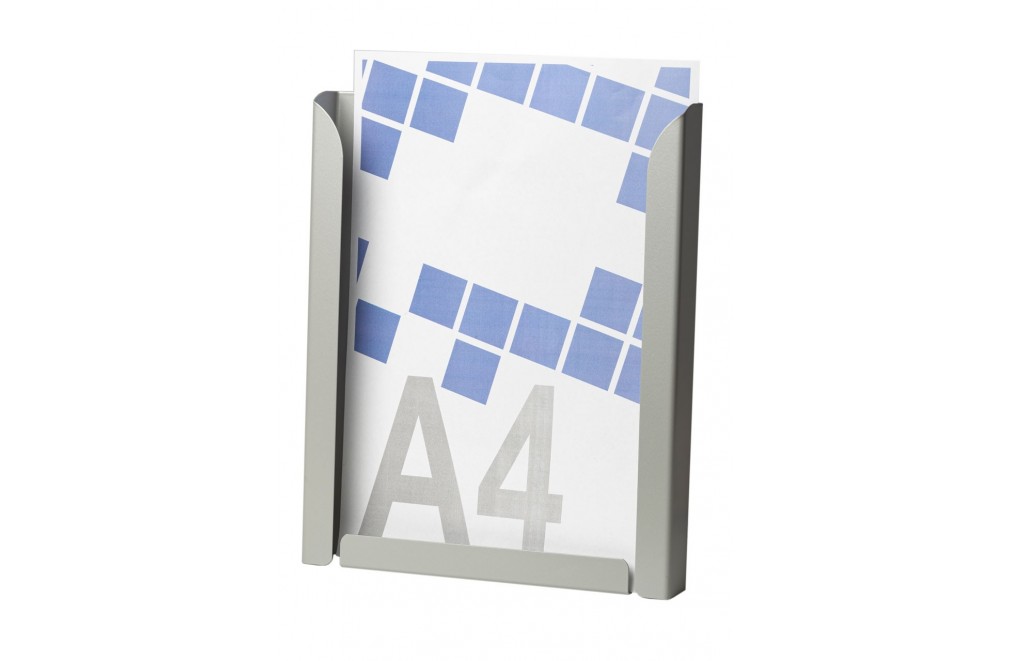 Display stand A4V (brochure holders). Silver color