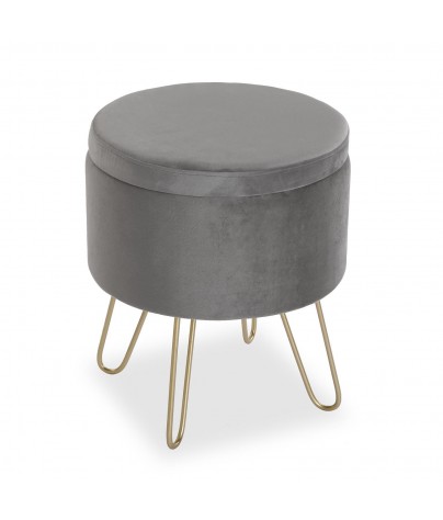 Bedside foot stool with container, Gray model