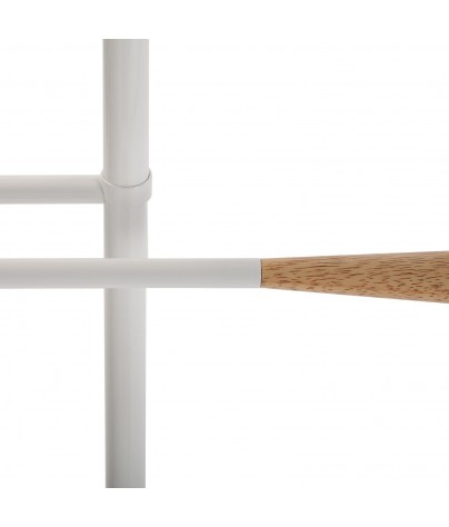 Coat stand or suit valet stand, model Pine (White)
