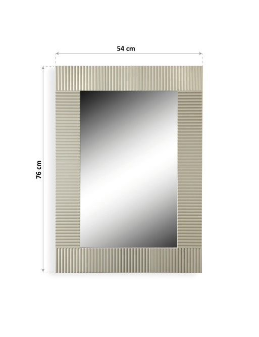 Miroir mural en métal. Modèle Danois