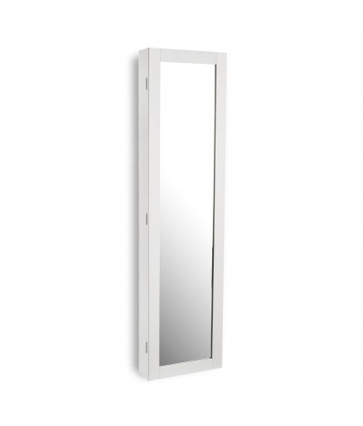 Walk-in wardrobe mirror. White model