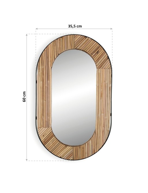 Wall mirror. Model Bamboo 3