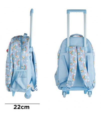 School backpack with cart and wheels. Arco model (46x30x22)