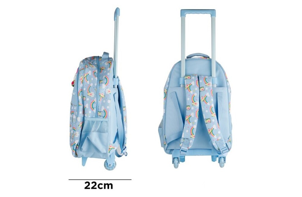 School backpack with cart and wheels. Arco model (46x30x22)