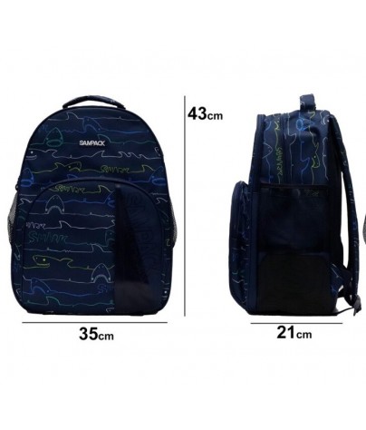 Backpack. Shark model (43x35x21)