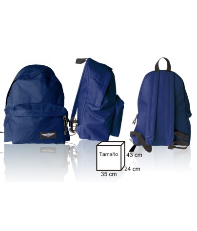 Navy blue backpack. SD model