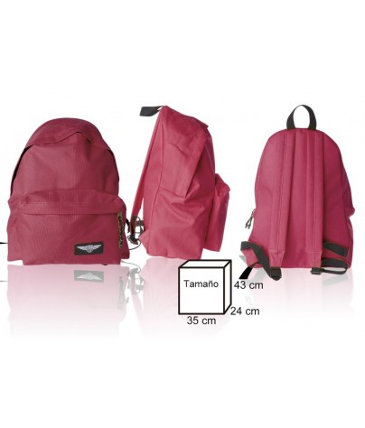 Maroon backpack. SD model