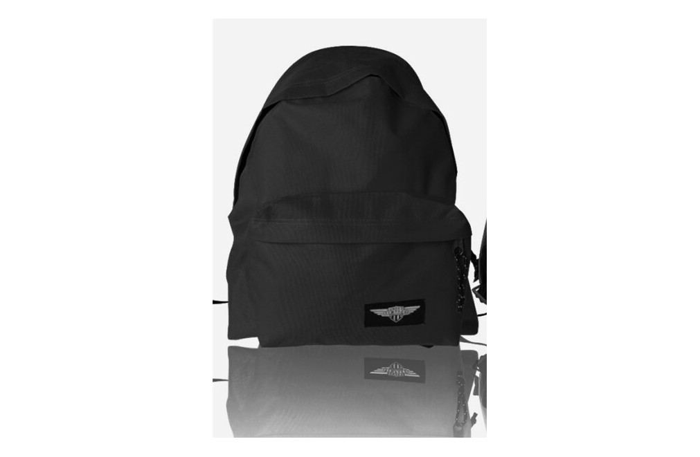 Black sports backpack. Sports model