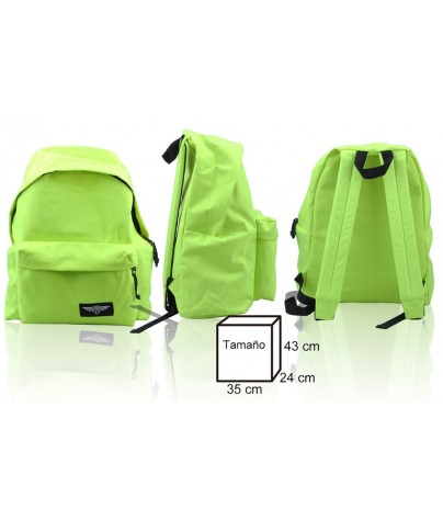 Fluorescent sport backpack. Sports model