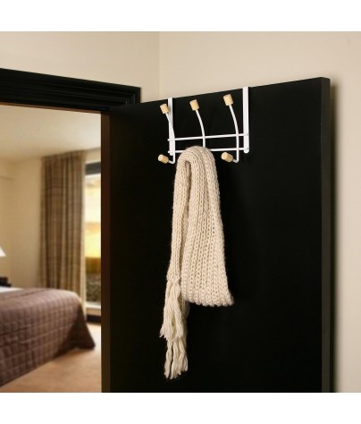 Door rack with 6 hangers