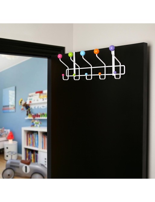 Door rack with 10 hangers