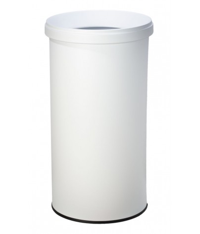 Papierkorb mit Gummiunterseite. 25 Liters (Weiß)