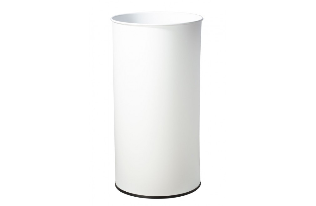 Wastepaper basket 25 Liters - 50 x 26 cm (White)