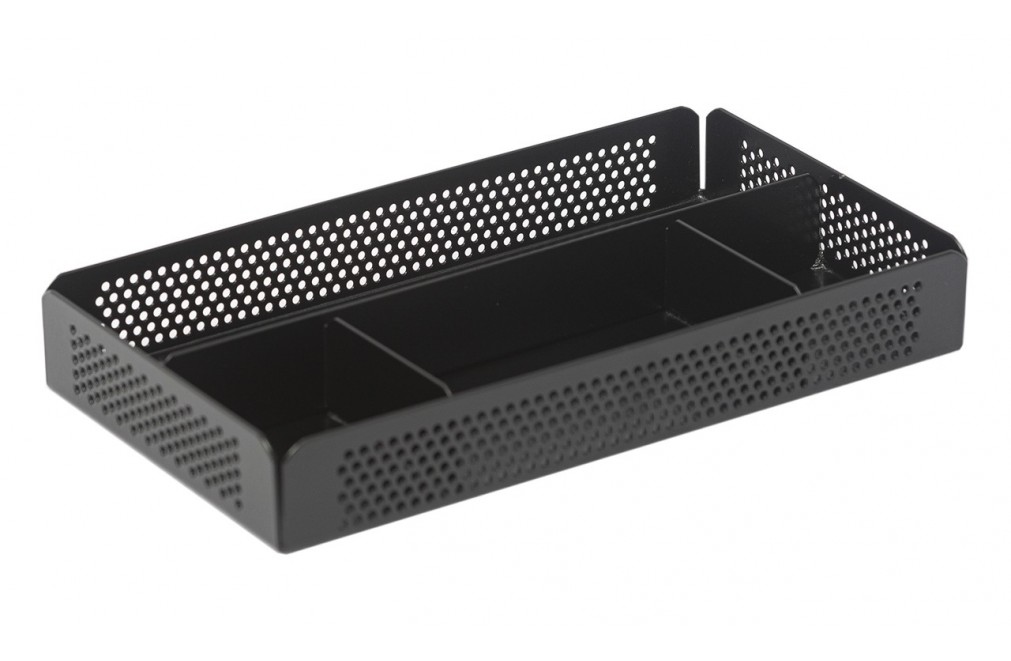 Compartmented tray / Case. Black color