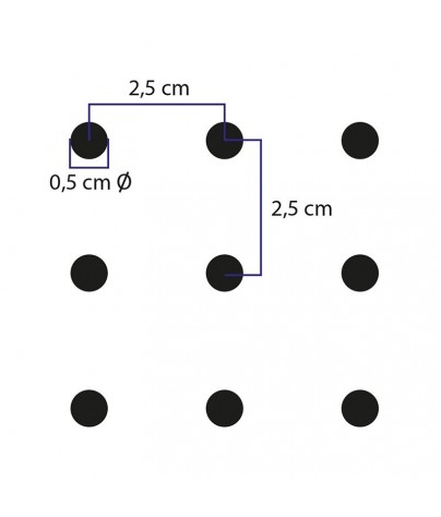 Gancho simple  para paneles perforados - (6610)
