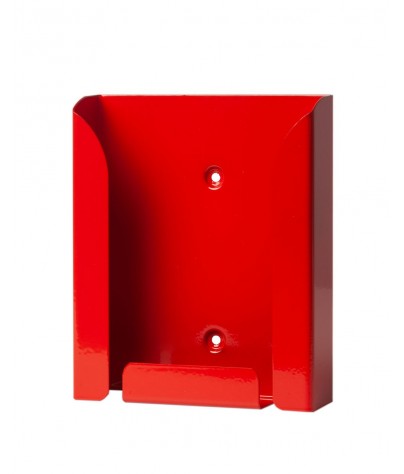 Expositor portafolletos metálico DIN A6 color Rojo