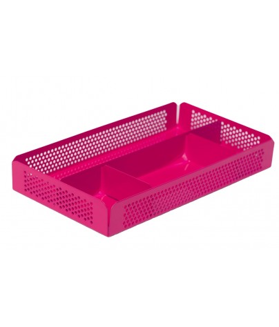 Compartmented tray / Case. Pink color