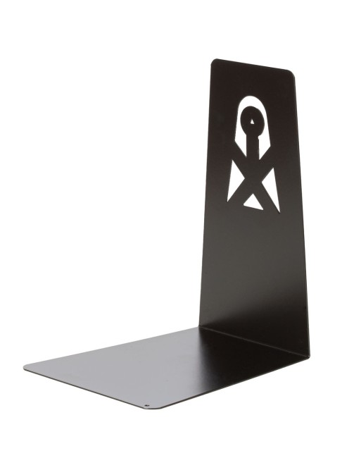 Sujeta libros metálico estampado 22x14,5x18 cm (azul)