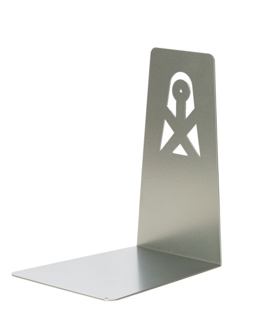 Sujeta libros metálico estampado 22x14,5x18 cm (azul)