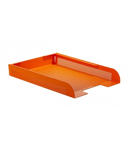 Stackable document tray. Orange (one unit)