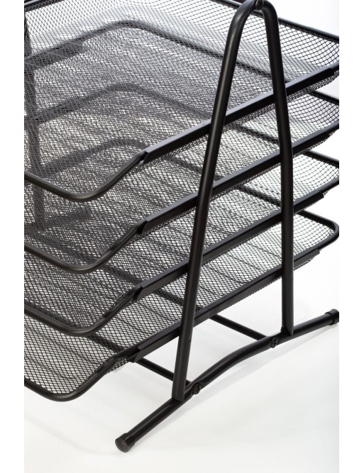 Briefablage. Schwarze Farbe (4 Regale) Briefablage. Schwarze Farbe (4 Regale)