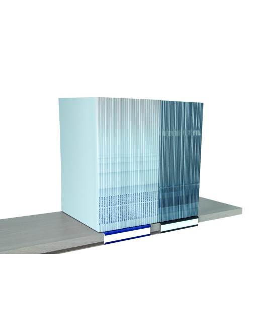 Etiquetero metálico pequeño señalización estantería (2,5x13x15,5cm). Color Azul Etiquetero metálico pequeño señalización estantería (2,5x13x15,5cm). Color Azul