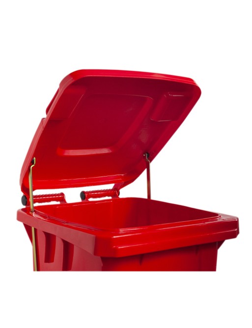 Contenedor industrial con pedal 120 Litros (Rojo) Contenedor industrial con pedal 120 Litros (Rojo)