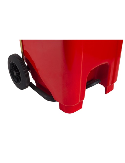 Contenedor industrial con pedal 120 Litros (Rojo) Contenedor industrial con pedal 120 Litros (Rojo)