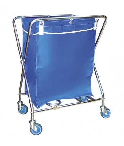 Einkaufen für den Transport von Wäsche. Edelstahlstruktur (135 Liter)
