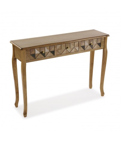 Entrance table with 3 drawers. Model Abeto
