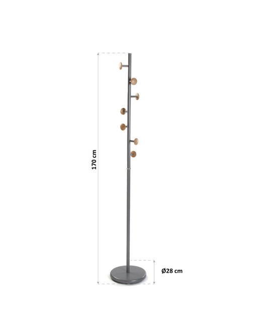 Garderoben Metall mit 7 Kleiderhaken. Silberfarbe Garderoben Metall mit 7 Kleiderhaken. Silberfarbe