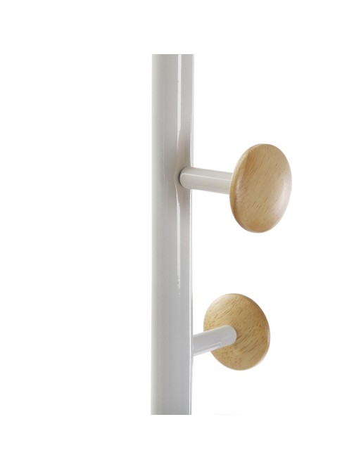 Garderobe aus Metall mit 7 Kleiderbügeln in weißer Farbe Garderobe aus Metall mit 7 Kleiderbügeln in weißer Farbe