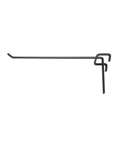 Simple hook (black). Length 12,5 cm