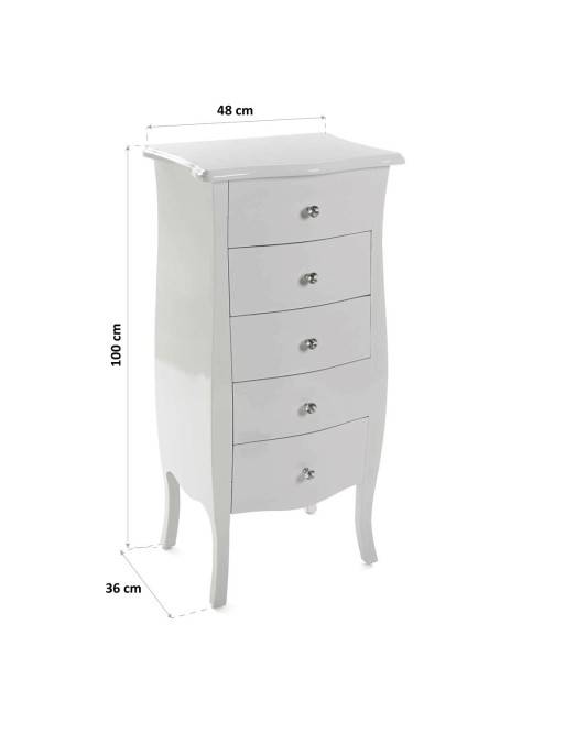 Mesilla con 5 cajones, modelo Munich Mesilla con 5 cajones, modelo Munich