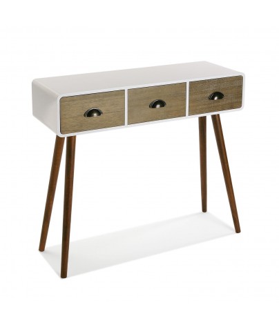 Entrance table with 3 drawers, model Noruega