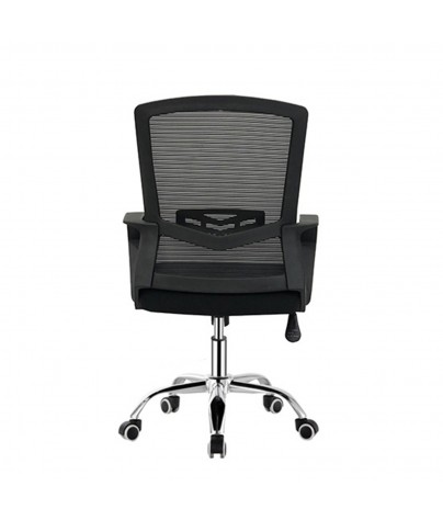 Height-adjustable office chair in black, model “ECO1“