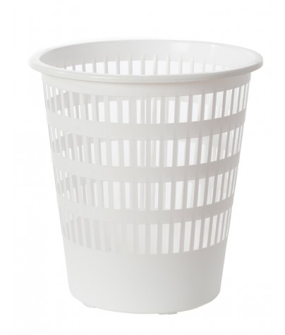 Wastepaper basket - 27 x 28,5 cm. Color White