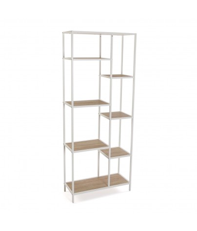 Metal shelf with 8 wooden shelves. Greece model