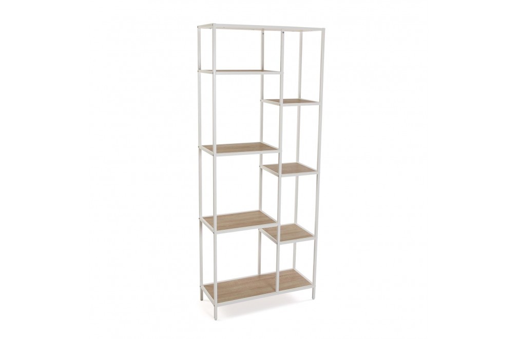 Metal shelf with 8 wooden shelves. Greece model