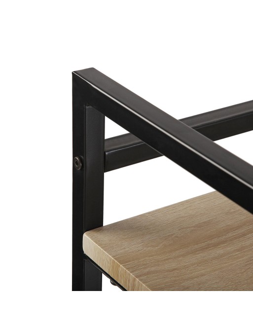 Metal shelf with 3 wooden shelves. Eco model