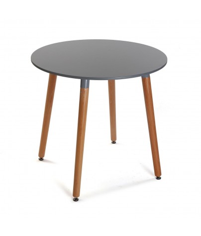 Wooden table in gray, model Round (80 cm)