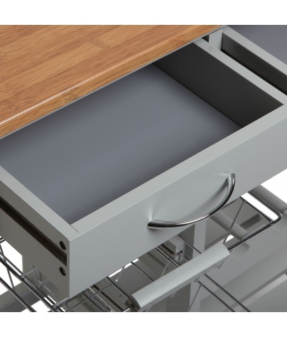 Hilfsmöbelstück für die vielseitige Küche, Modell Kitchen (grau)