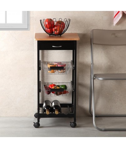 Kitchen cabinet with 1 drawer and 2 shelves, model Viena