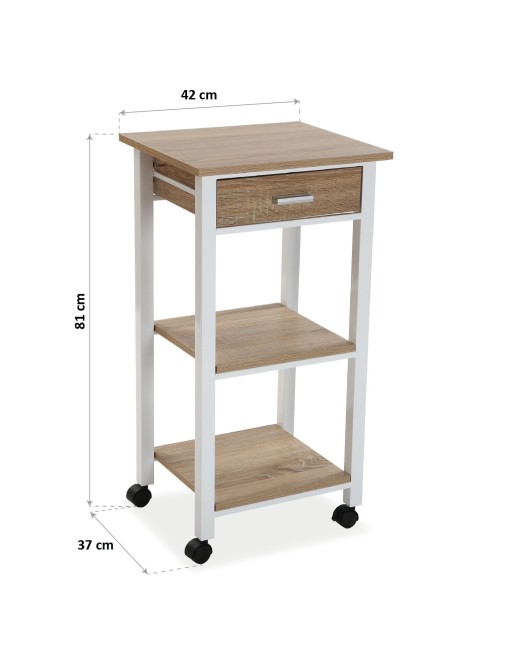 Kitchen cabinet with 1 drawer and 2 shelves, model Malta