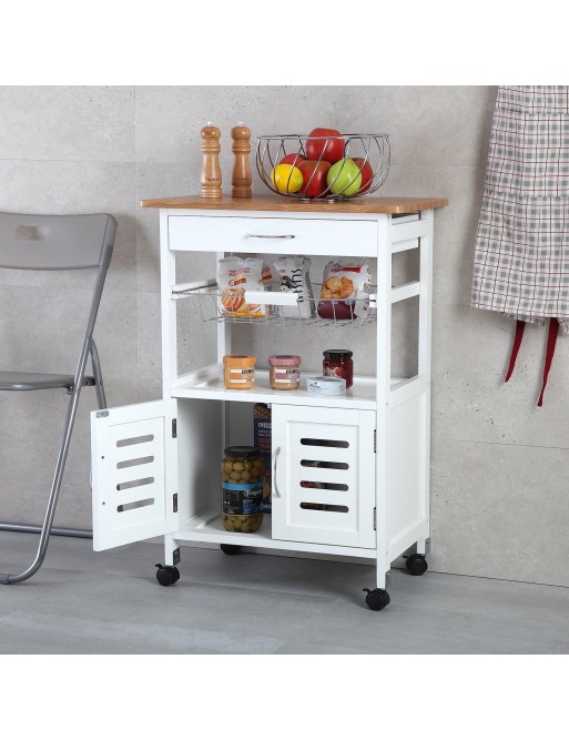 Meuble auxiliaire de cuisine polyvalent, modèle Chipre