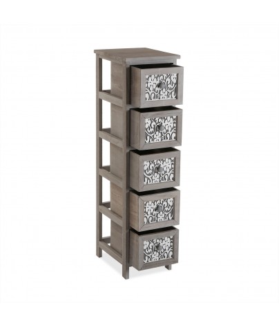 Furniture for your bathroom with 5 drawers, model Flower