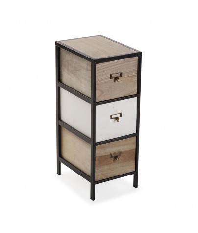 Furniture for your bathroom with 3 drawers, model Metal