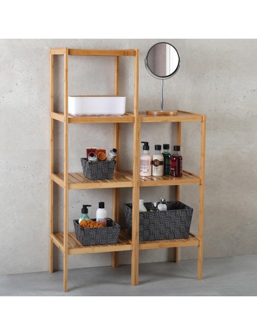 Meuble de salle de bain avec 4 étagères, modèle Tai